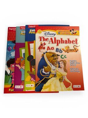 Children's Preschool Disney, Fisher Price Educational Workbooks  Lot(SKU: 316MI)